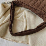Vintage Checkered Messenger Bag Women Large Capacity Handbags