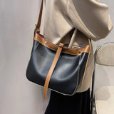 Vintage Chessboard Tote Bag High PU Leather Women Handbag
