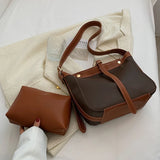 Vintage Chessboard Tote Bag High PU Leather Women Handbag