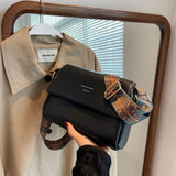 Vintage Women Single-Shoulder Bag Solid Pu Leather Messenger Bags Ladies Commute