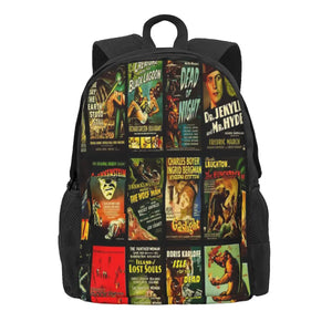 Vintage Classic Horror Monster Movie Backpacks Men's Backpacks Bags For Women