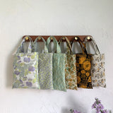 Vintage Cloth Women Small Handbags Jacquard Fabric Ladies Mini Top Handle Tote B