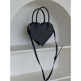 Vintage Girls Love Heart Shoulder Bags Women Small Tote Crossbody Bag