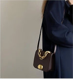 Vintage Girls Small Square Shoulder Bag Chain Clutch Purse Handbags