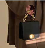 Vintage Girls Small Square Shoulder Bag Chain Clutch Purse Handbags