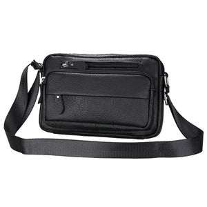 Vintage Cow Leather Messenger Bag Business Handbag