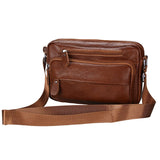 Vintage Cow Leather Messenger Bag Business Handbag
