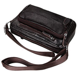 Vintage Cow Leather Messenger Bag Business Handbag