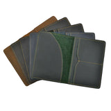Vintage Crazy Horse Leather Passport Holders Travel Document Cover