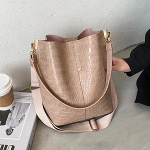 Vintage Crocodile Crossbody Bag for Women Shoulder Bag Women Bags PU Leather Bag