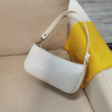 Vintage Crocodile Pattern Women Purse Handbags Ladies Small Shoulder Bag