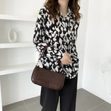 Vintage Crocodile Pattern Women Purse Handbags Ladies Small Shoulder Bag