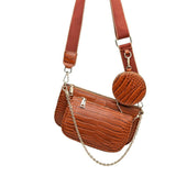 Vintage Crocodile Shoulder Bags Chains Handbags Crossbody Messe