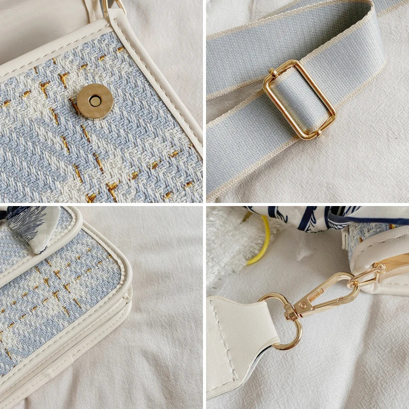 Vintage Women Crossbody Bag Classic Messenger Shoulder Purse Clutch