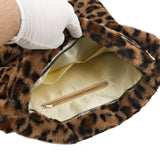 Vintage Crossbody Bag Love Print Leopard Plush Tote Messenger Bag