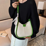 Vintage Crossbody Bags With Scarves PU Leather Shoulder Bag Women's Handbags