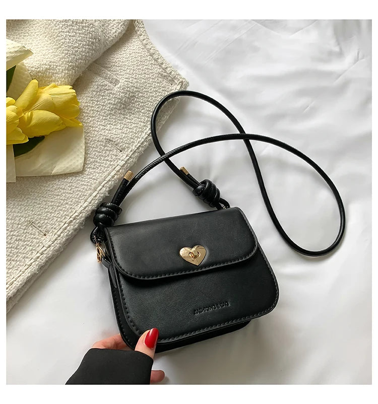 Vintage Crossbody Bags for Women Solid Shoulder Bag Ladies Handbags