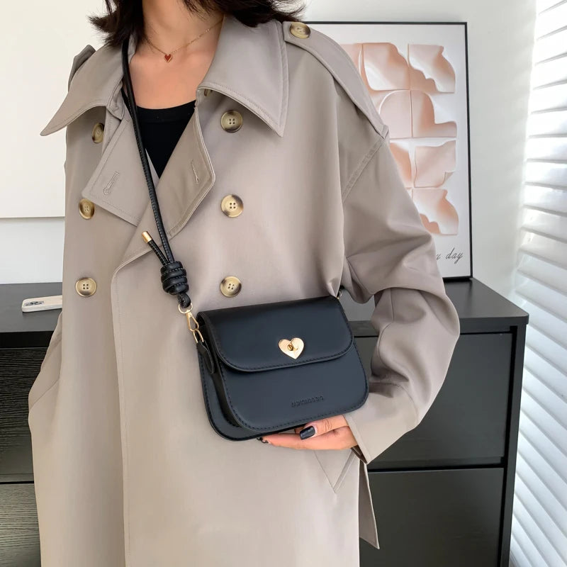 Vintage Crossbody Bags for Women Solid Shoulder Bag Ladies Handbags