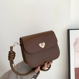 Vintage Crossbody Bags for Women Solid Shoulder Bag Ladies Handbags