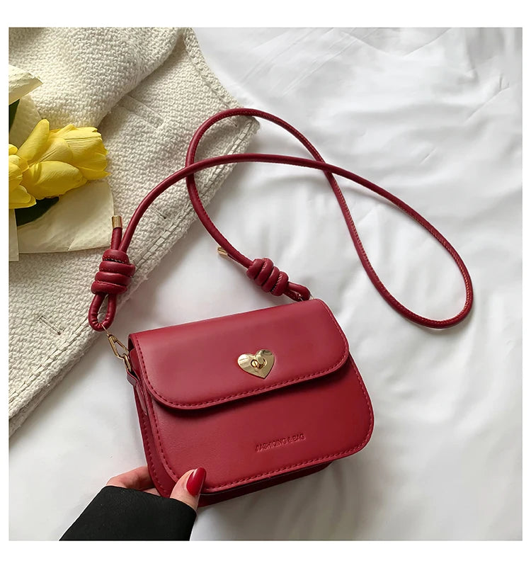 Vintage Crossbody Bags for Women Solid Shoulder Bag Ladies Handbags