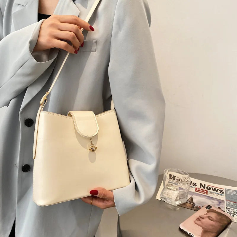 Vintage Crossbody Bucket Bag Woman Bag Female Shoulder Handbags