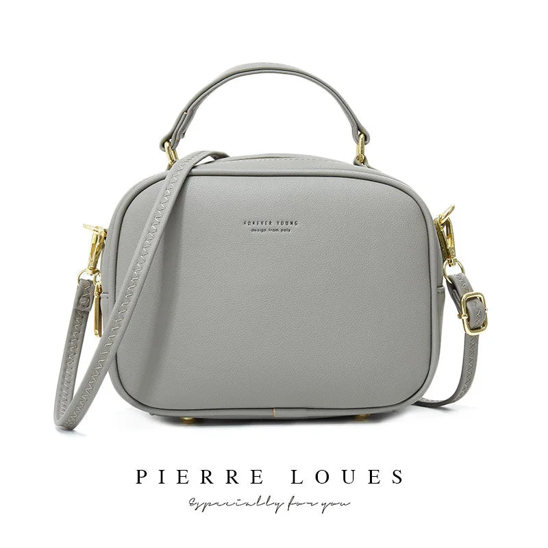 Vintage PU Leather Cell Phone Shoulder Bag