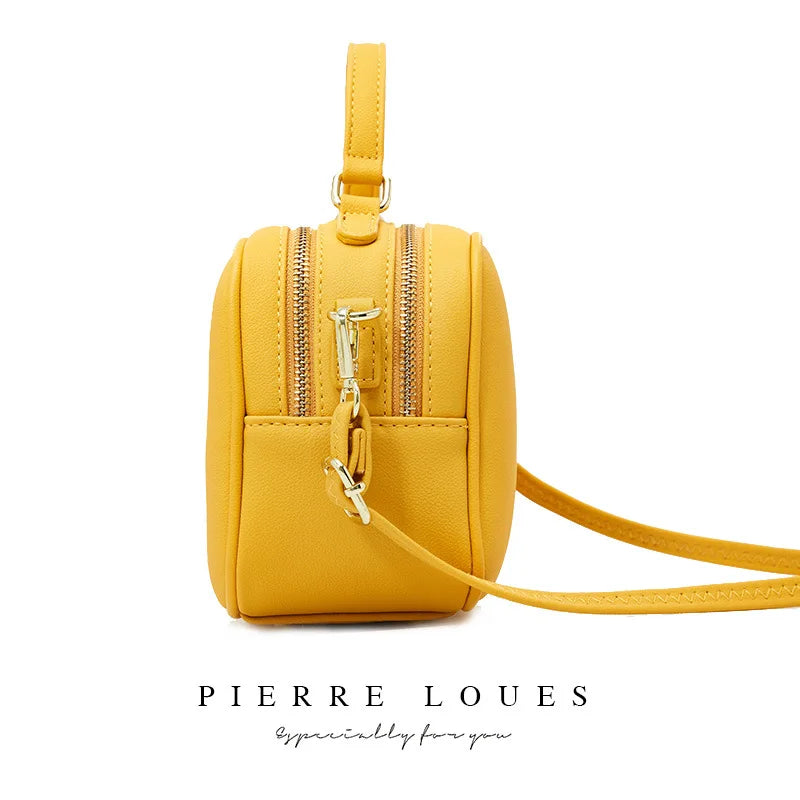 Vintage PU Leather Cell Phone Shoulder Bag