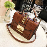 Vintage Small Leather Crossbody Shoulder Bag Women Retro Pu Handbag