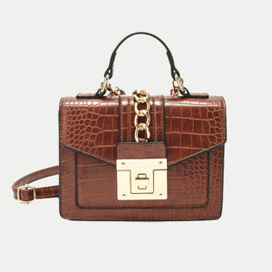 Vintage Small Leather Crossbody Shoulder Bag Women Retro Pu Handbag