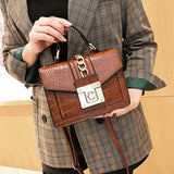 Vintage Small Leather Crossbody Shoulder Bag Women Retro Pu Handbag