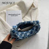 Vintage Small Shoulder Bag Checked Handbag Tote Acrylic Chain Underarm Bag