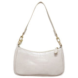 Vintage Crocodile Pattern Women Underarm Shoulder Bag
