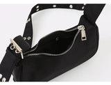 Vintage Women Buckle Nylon Shoulder Messenger Bags Female Handbags