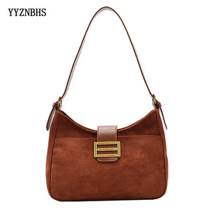 Vintage Women Shoulder Bag Ladies Underarm Bags Female PU Leather Handbags