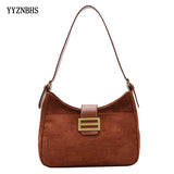 Vintage Women Shoulder Bag Ladies Underarm Bags Female PU Leather Handbags
