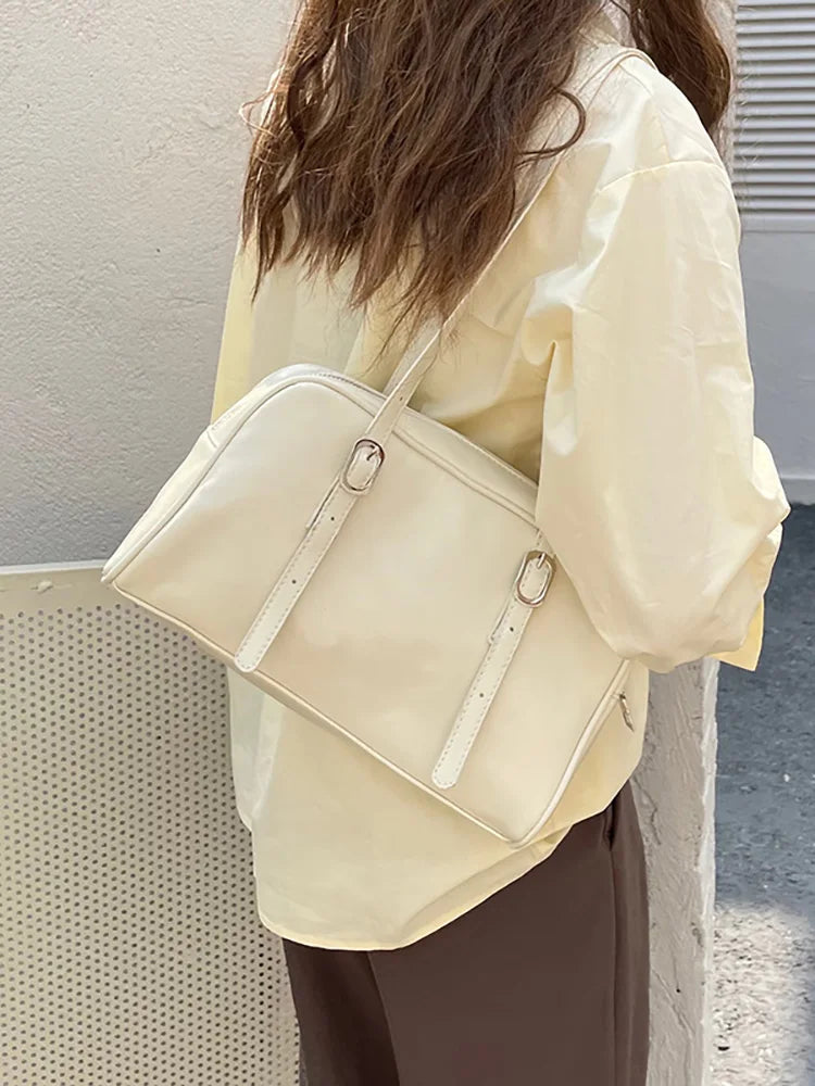 Vintage Green Tote Handbag All-match Shoulder Bag