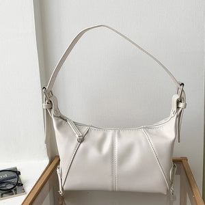 Vintage Small Shoulder Bag Soft Pu Leather Ladies Underarm Bag