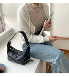 Vintage Small Shoulder Bag Soft Pu Leather Ladies Underarm Bag