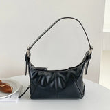 Vintage Small Shoulder Bag Soft Pu Leather Ladies Underarm Bag