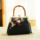 Vintage Bag Cheongsam Bags Chain Women Shoulder Crossbody Bag Lock Shell Bags