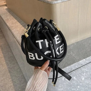 Vintage Bucke Handbag and Purse for Women Shoulder Crossbody Bags Letter Ladies