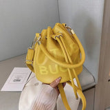 Vintage Bucke Handbag and Purse for Women Shoulder Crossbody Bags Letter Ladies