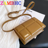 Vintage Chocolate Shape Small Square Bag PU Leather Shoulder Crossbody Bags