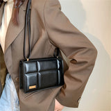 Vintage Chocolate Shape Small Square Bag PU Leather Shoulder Crossbody Bags