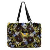 Vintage Faux Fur Totes Women Shoulder Bags