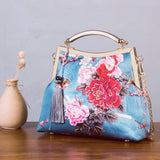 Vintage Shell Crossbody Bag Women's Handbag Fringe Chain Shoulder Bag