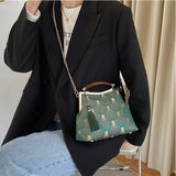 Vintage Shell Crossbody Bag Women's Handbag Fringe Chain Shoulder Bag