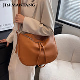 Vintage Soft Leather Handbags Purses Women Shoulder Crossbody Bags