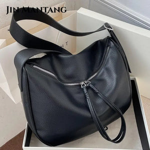 Vintage Soft Leather Handbags Purses Women Shoulder Crossbody Bags