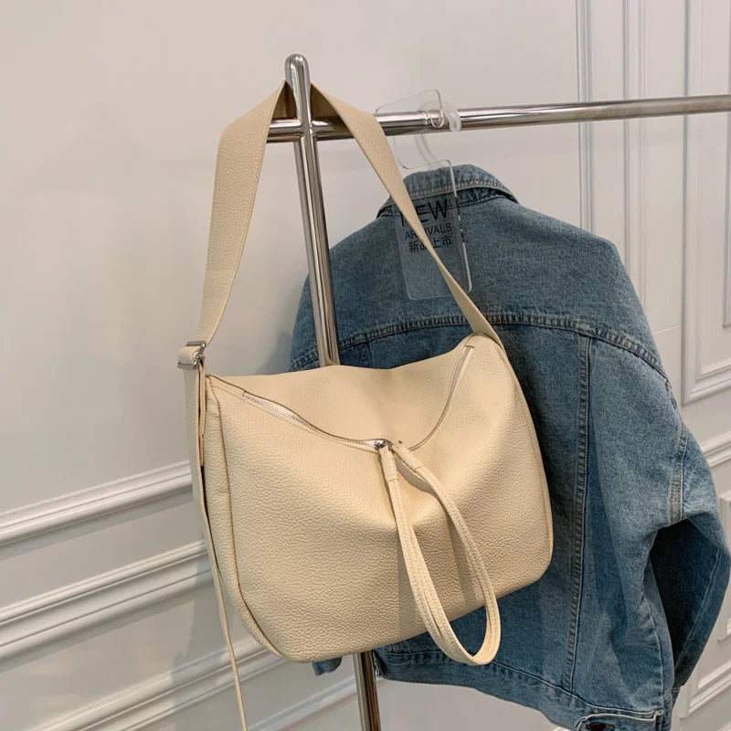 Vintage Soft Leather Handbags Purses Women Shoulder Crossbody Bags